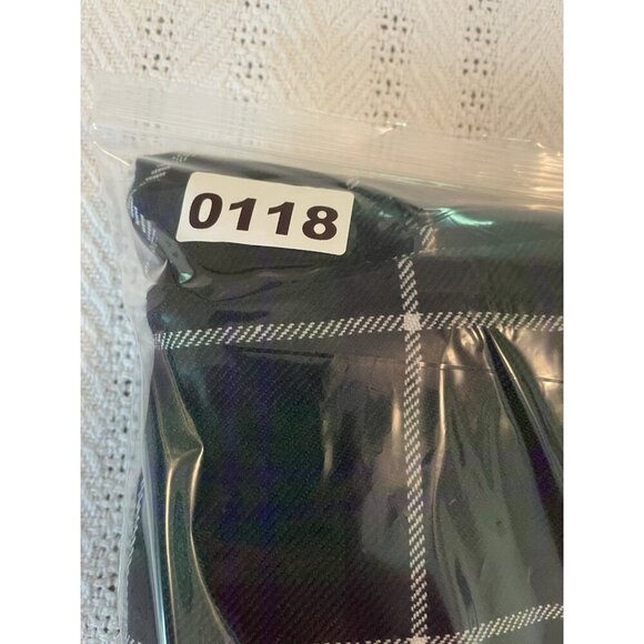 Men’s Scottish Kilt Size 44 Green plaid‎ belted Scottish Design Tartans - Picture 8 of 8